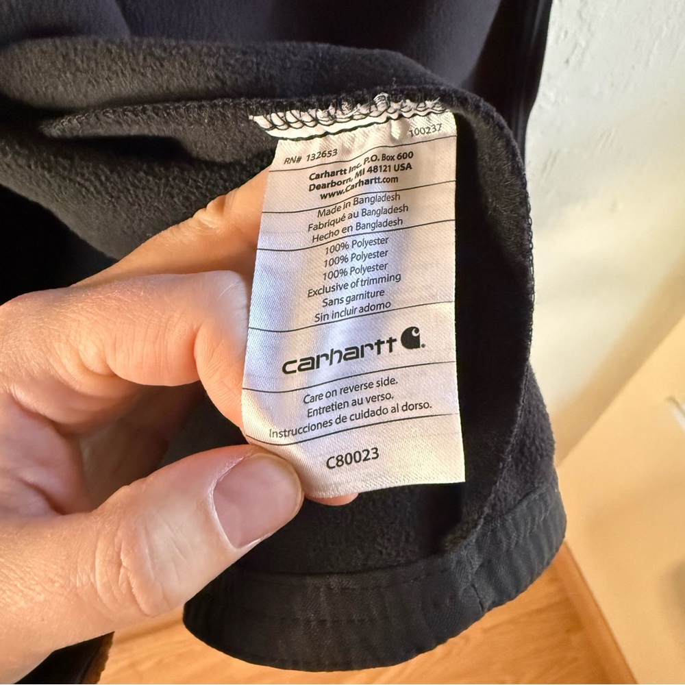 Carhartt Rugged Flex Bonded Fleece Scrub Jacket Size 2XL Black NWOT - Picture 6 of 8
